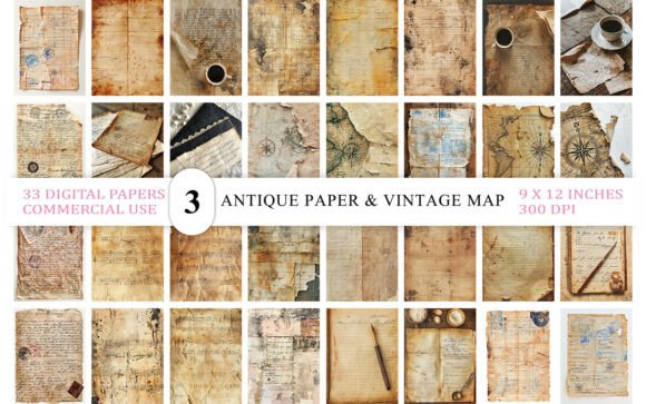 Download Antique Paper &amp; Vintage Map Texture - Map Collection