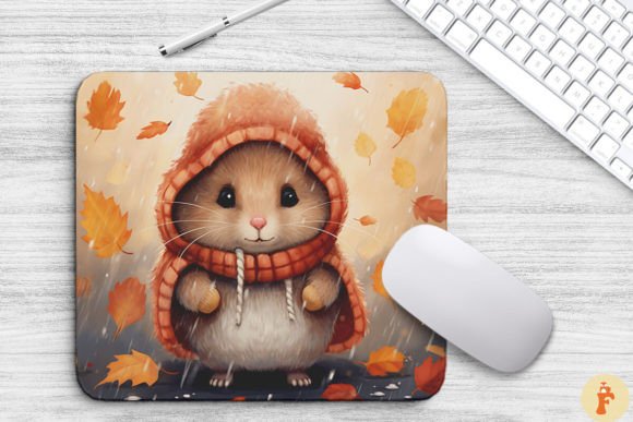 Download Cute Hamster in Autumn Scenery - Premium Resources