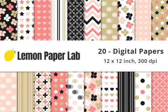 Download Pink, Black and Tan Geometric Patterns - Geometric Collection