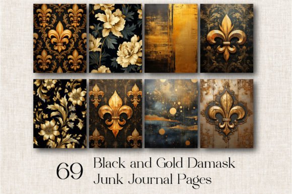Download 69 Black and Gold Digital Background - Digital background Collection