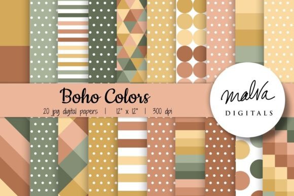 Download Fall Boho Colors Geometric Patterns - Geometric Collection