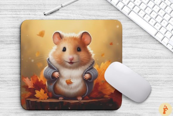 Download Cute Hamster in Autumn Scenery - Premium Resources