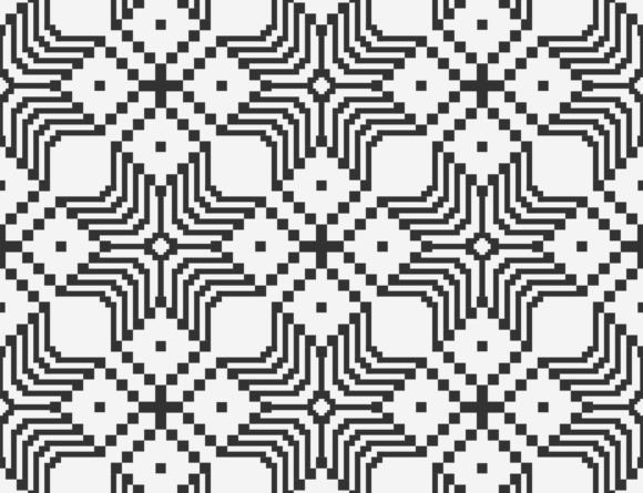 Download Abstract Geometric Pixel Grid Pattern - Geometric Collection