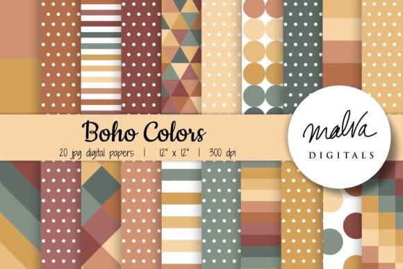 Download Autumn Boho Color Geometric Patterns - Geometric Collection