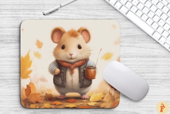 Download Cute Hamster in Autumn Scenery - Premium Resources