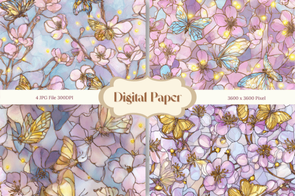 Download Flower Stained Glass Texture Background - Texture background Collection