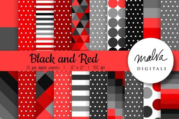 Download Black and Red Geometric Patterns - Geometric Collection
