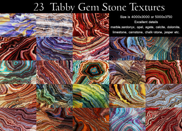 Download 23 Tabby Onyx Gem Stone Textures - Stone Collection